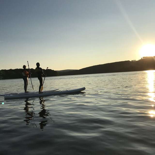 Balade en paddle et coucher de soleil