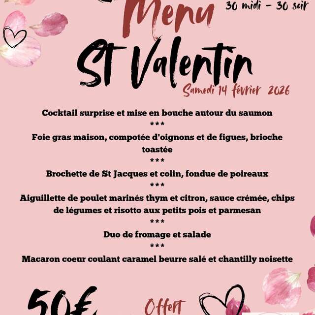 Menu de Saint-Valentin