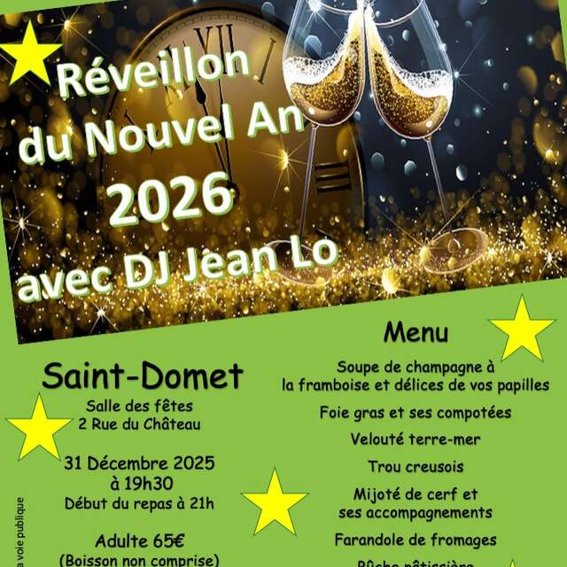 Réveillon du Nouvel An 2026 avec DJ Jean Lo