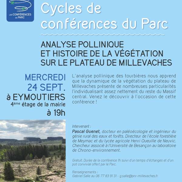 Cycles de conférences du Parc | Analyse pollinique et histoire de la végétation par Pascal Guenet