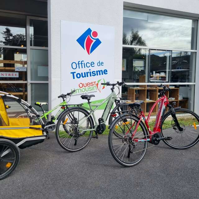 Location de vélos à l'Office de Tourisme Ouest Limousin