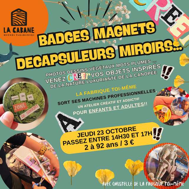 Atelier badges en folie !