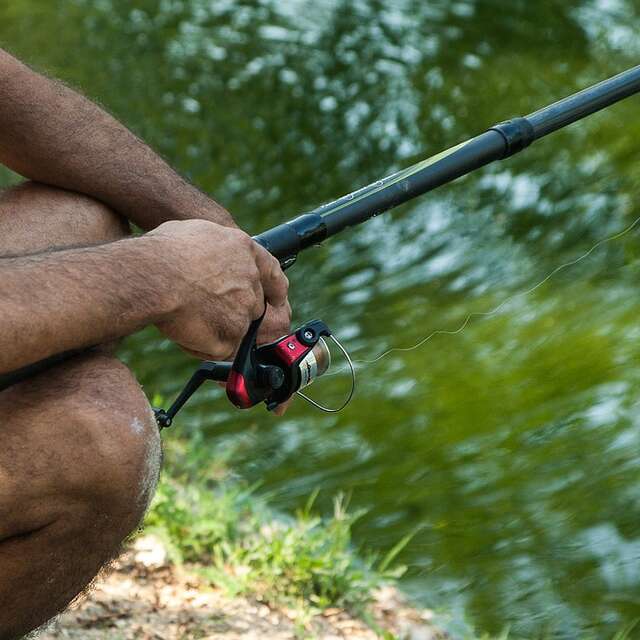 Pêche en rivière à l'écluse de Limon