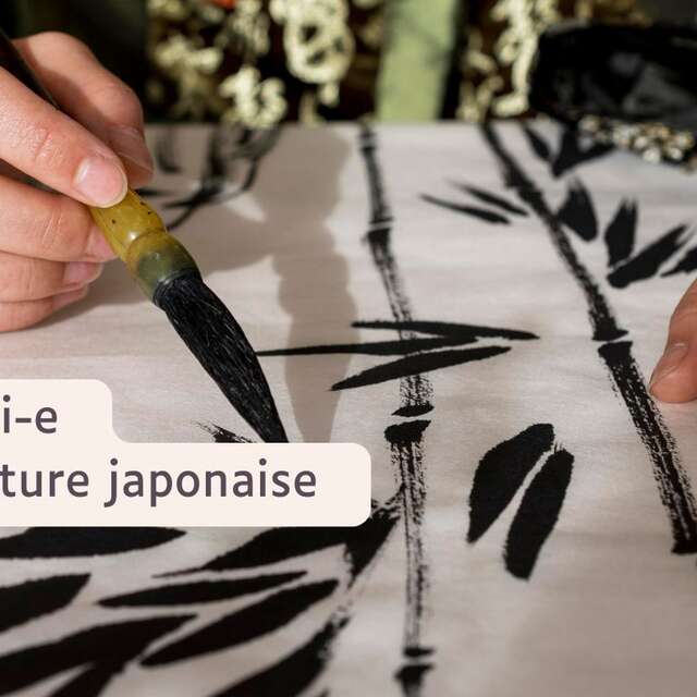 Sumi-e / Peinture japonaise au Moulin du Got