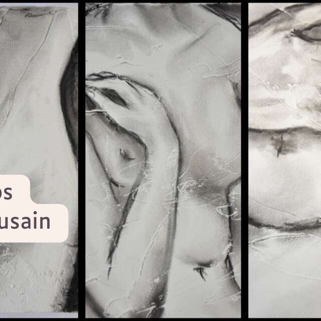 Corps au fusain au Moulin du Got