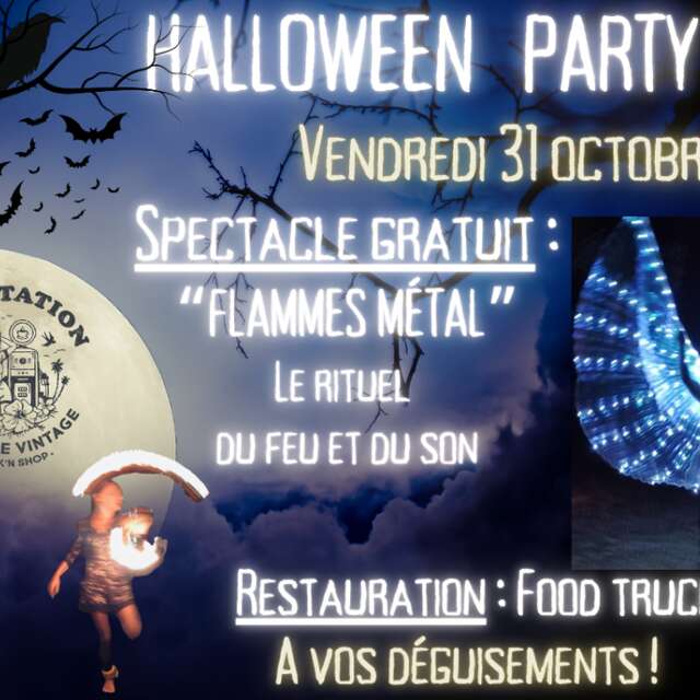 Soirée Halloween - Spectacle feu et lumière