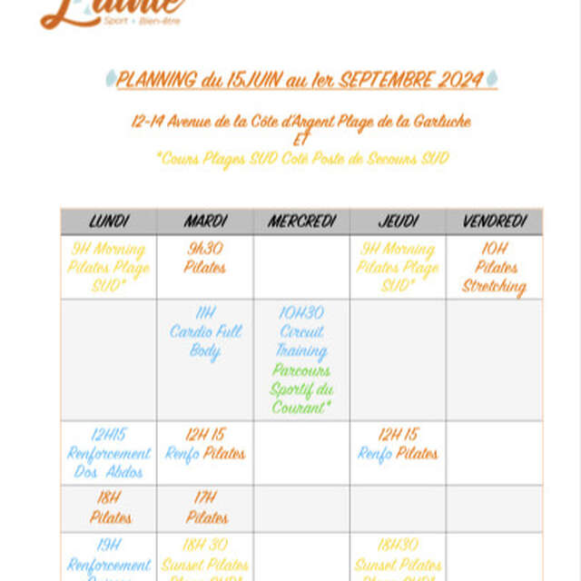 Circuit training avec Laurie