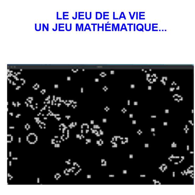 UTLA conférence "LE JEU DE LA VIE UN JEU MATHÉMATIQUE..."