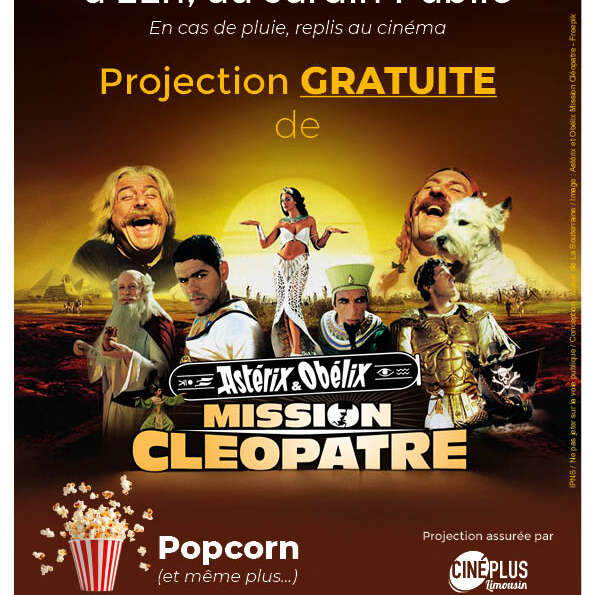 Cinéma en plein air, Astérix et Obélix mission Cléopâtre