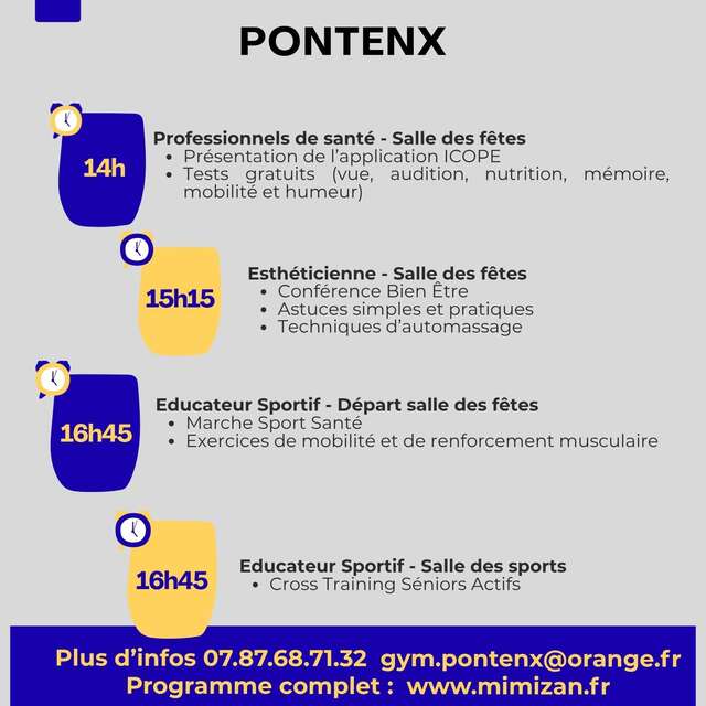 Animations gratuites - Semaine Bleue