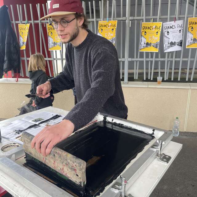 Centre culturel JP Fabrègue : Atelier sérigraphie