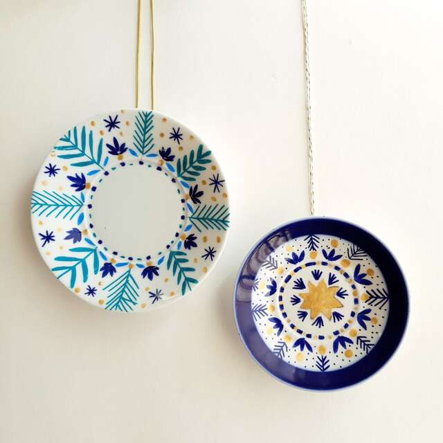 Atelier porcelaine 6-12 ans : couronne de Noël