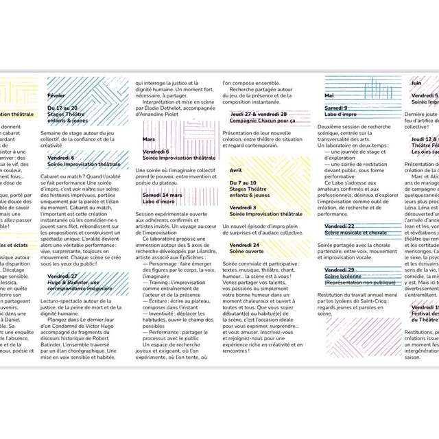 Episcènes - Programmation de janvier à juin 2026