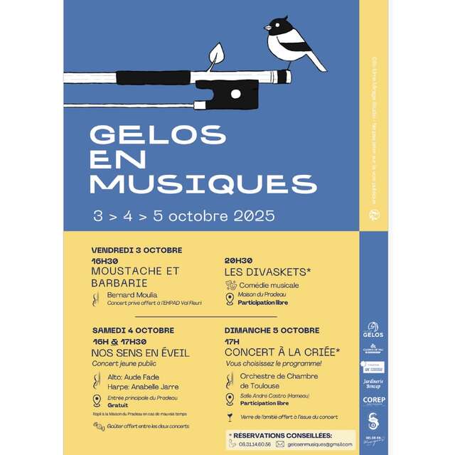 Festival Gelos en MusiqueS : Nos Sens en éveil