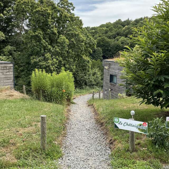 Chalet en bois Le Châtaignier "Les 3 Châtaignes"