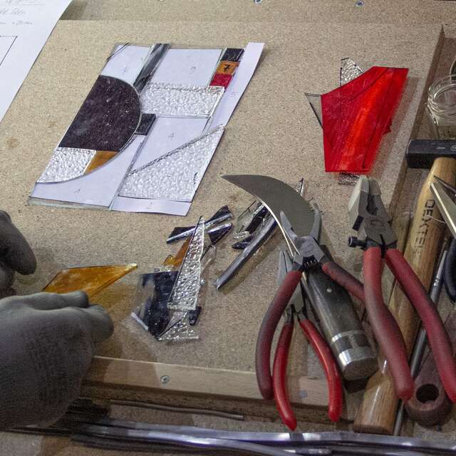 Stage vitrail avec l'atelier SandnerGlass