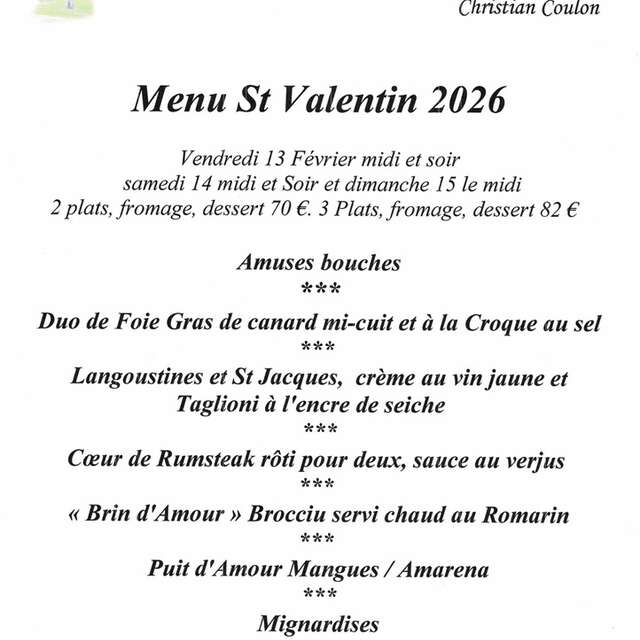Saint-Valentin à la Gourmandière