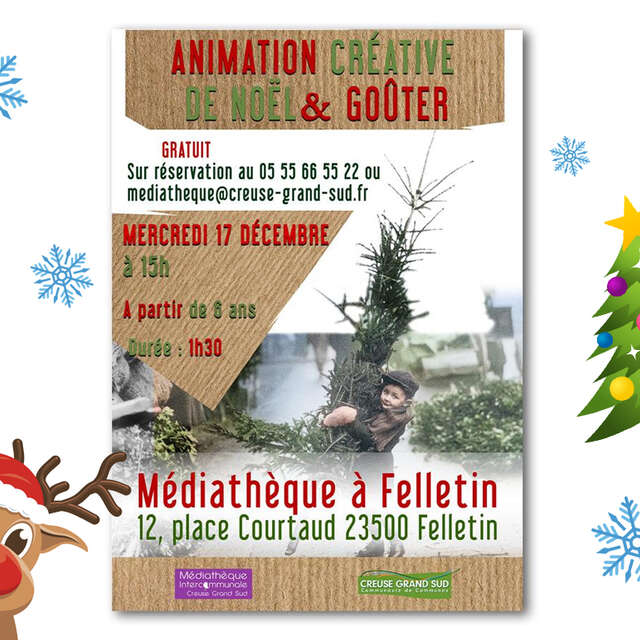 Animation créative de Noël & goûter