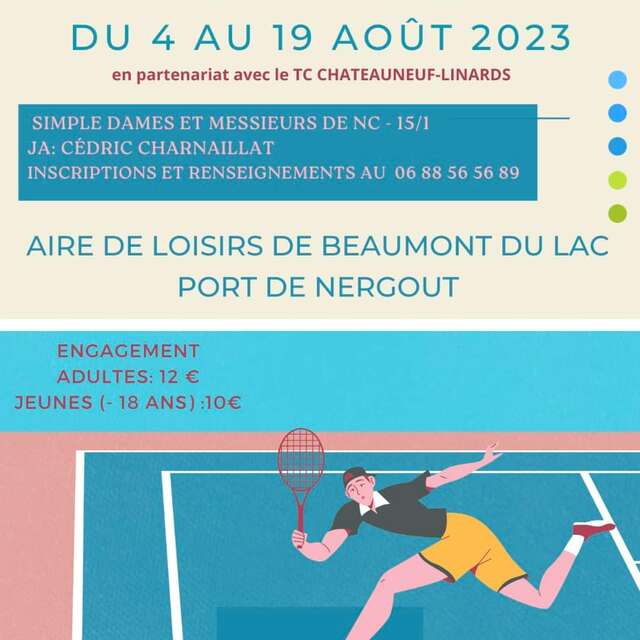 Tournoi open de tennis homologué FFT