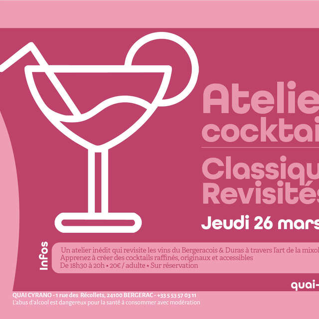 Atelier cocktail | Bergerac Blanc Sec : Classiques revisités