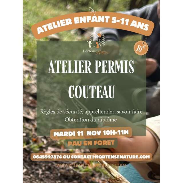 Animation "permis couteau enfants"