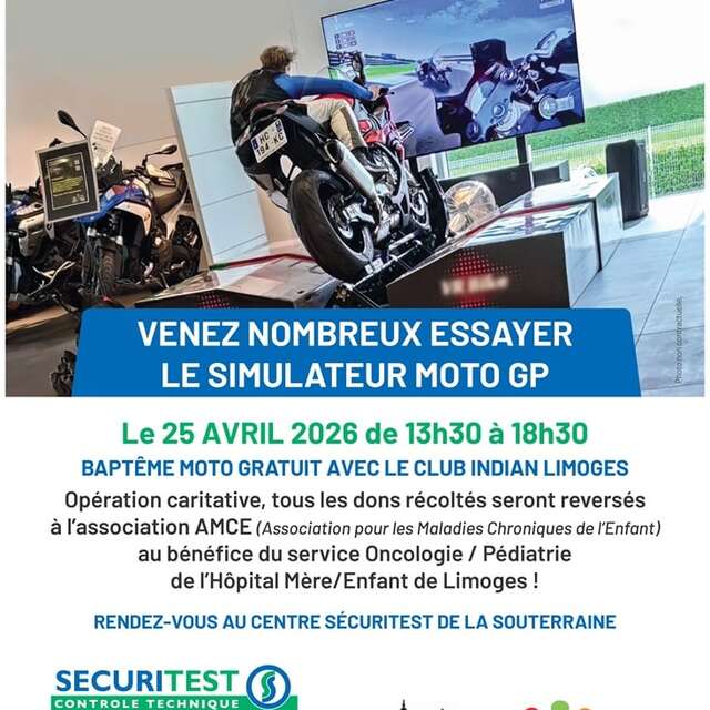 Baptème moto avec simulateur - opération caritative