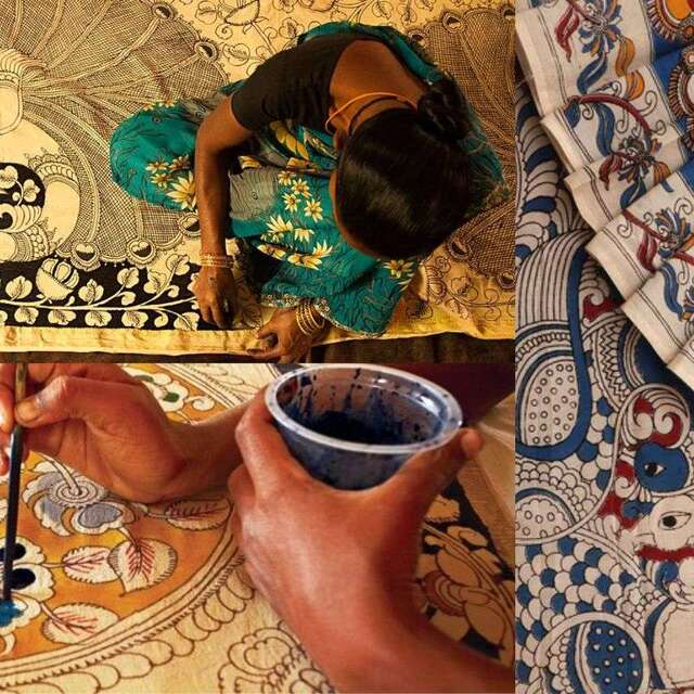 Atelier créatif - Peinture sur tissus avec kalam - Catherine Mâge