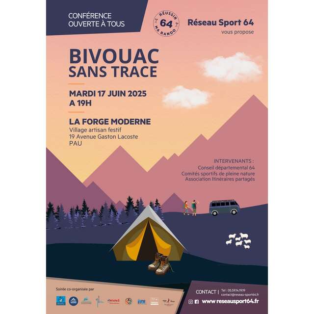 Conférence "Bivouac sans trace"