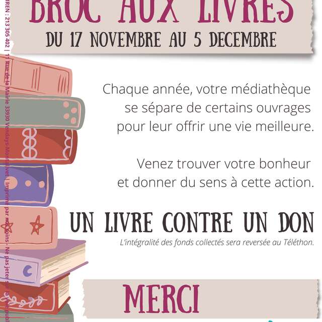 Broc aux livres