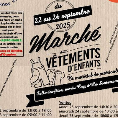 Marché aux vêtements d'enfants
