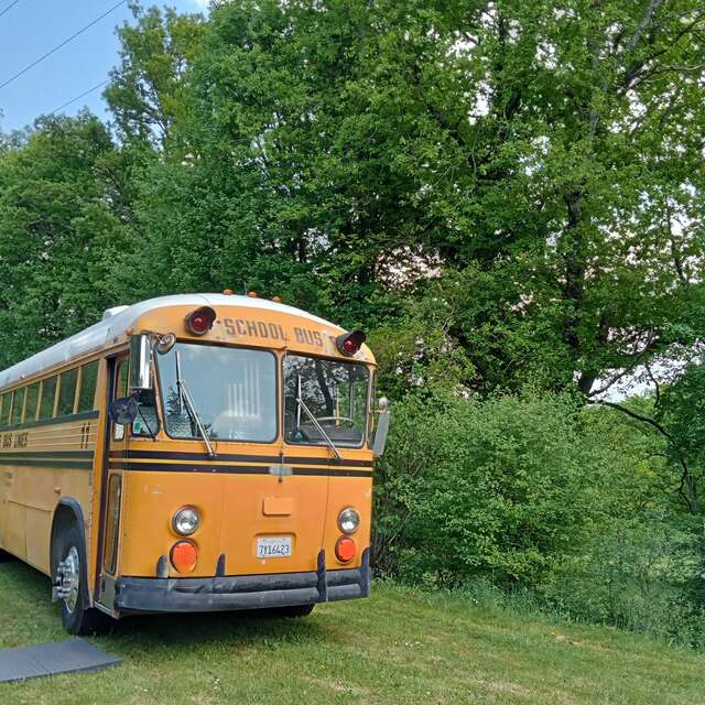 Le School Bus Crown (Camping La Perle)