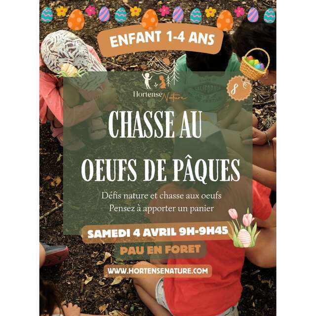 Chasse aux oeufs nature paques