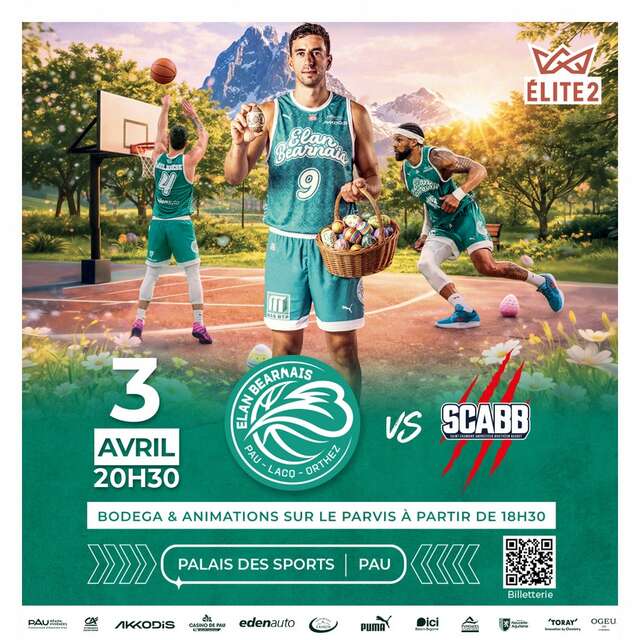 Basket ProB: Elan Béarnais Pau Lacq Orthez Vs Saint Chamond