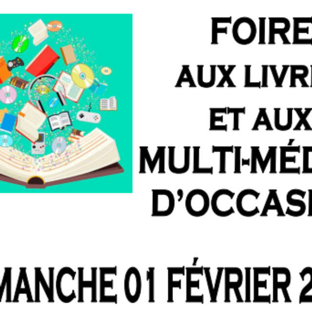 Foire aux livres et multimédias d'occasion