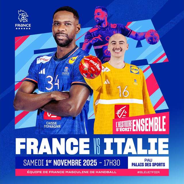 Equipe de France masculine de Handball: France Vs Italie