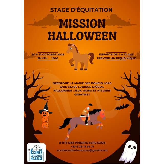 Stage équitation: Mission Halloween