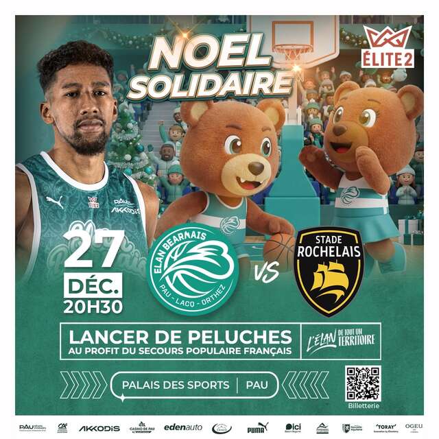 Basket ProB: Elan Béarnais Pau Lacq Orthez Vs Stade Rochelais