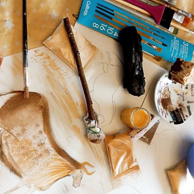 Peinture préhistorique comme à Lascaux