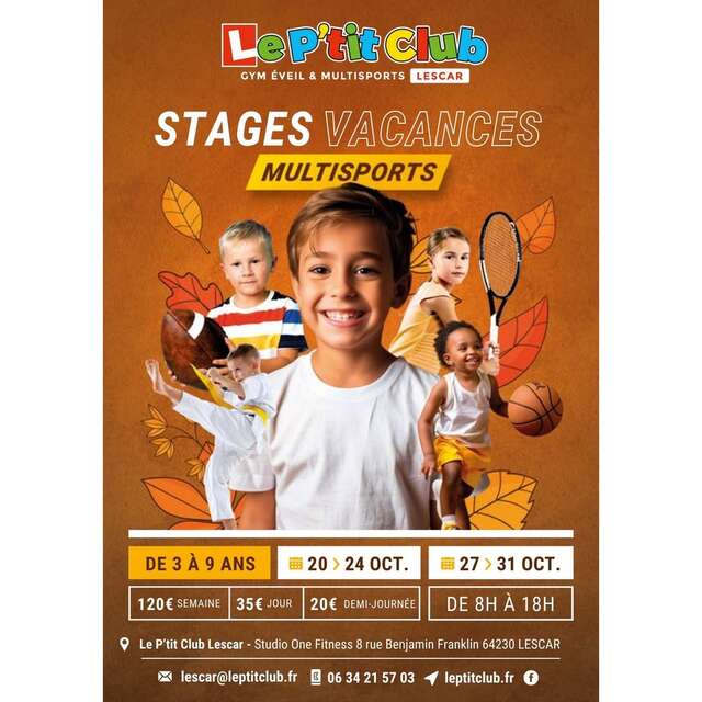 Stages multisports enfants "Le P'tit Club"