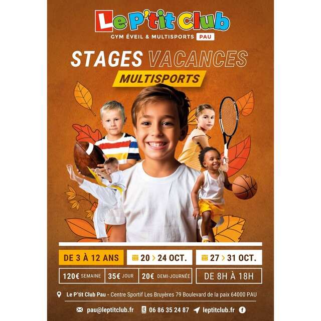 Stages multisports enfants "Le P'tit Club"