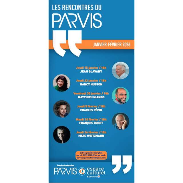 Le Parvis - Rencontre dédicace Janvier Février 2026