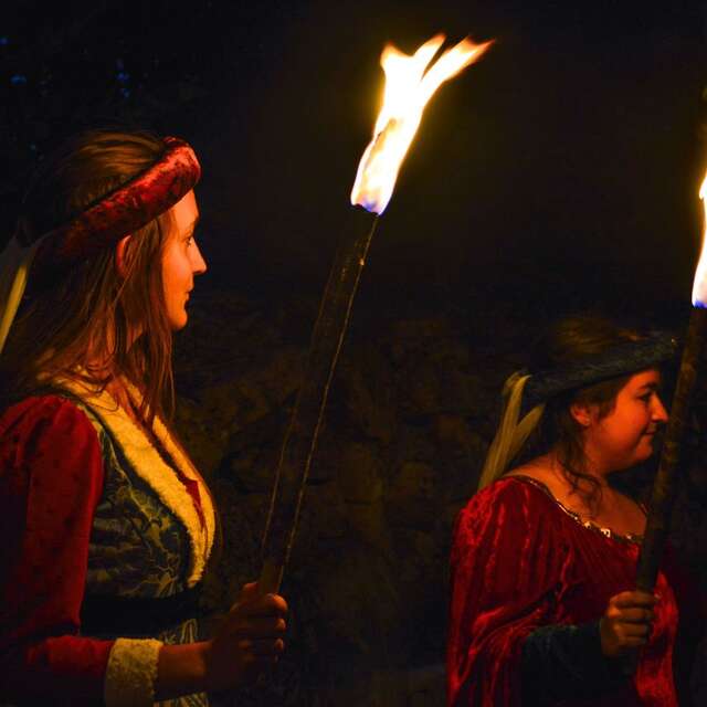 Visite nocturne animée au Château de Lastours