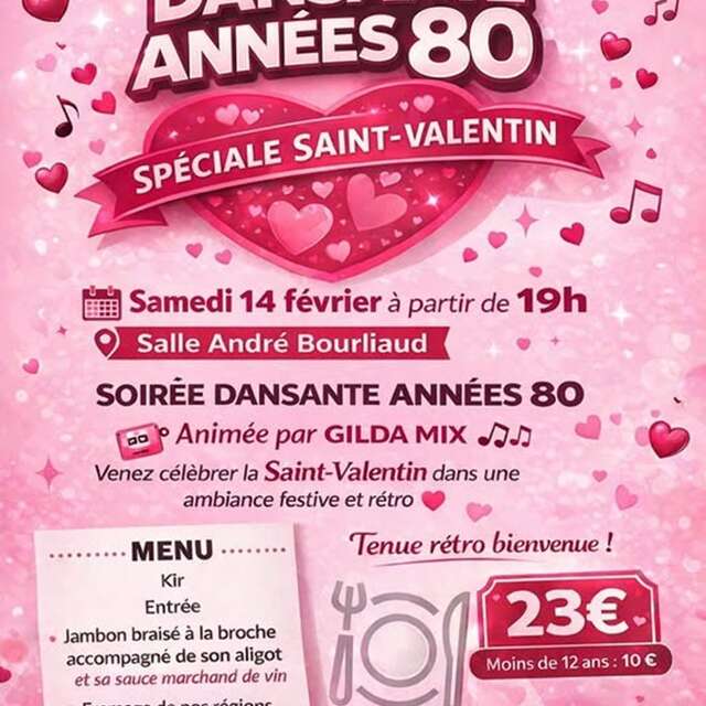 Soirée années 80, spéciale Saint-Valentin