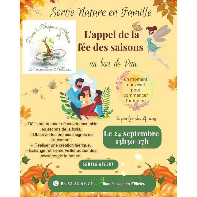 Sortie nature en famille: L'appel de la fée des saisons