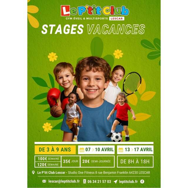 Stages multisports enfants "Le P'tit Club"