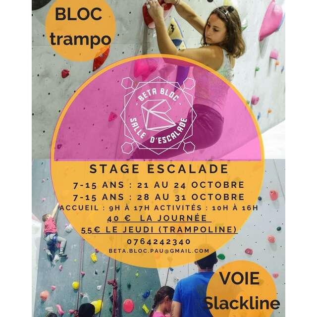 Stage vacances automne Escalade