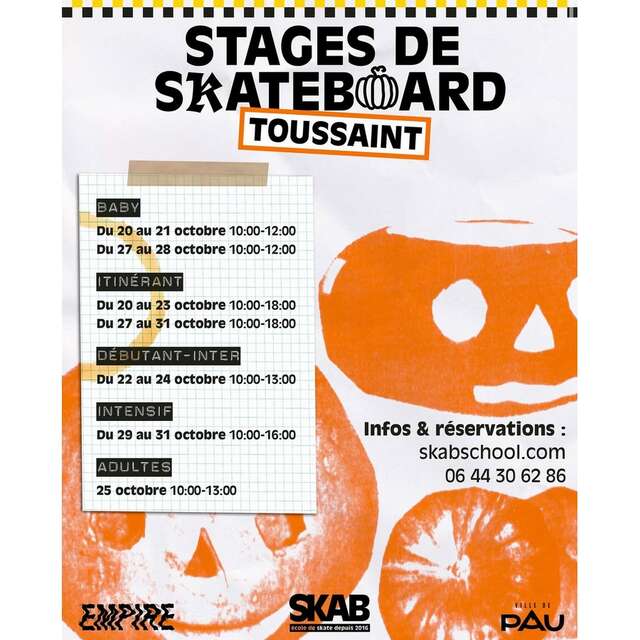 SKAB school - Stage skateboard Pitchoun toussaint
