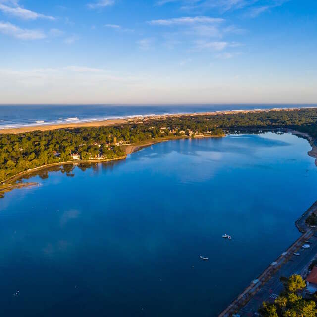 Le lac marin d'Hossegor à pied