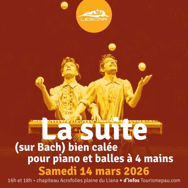 La Suite (sur Bach) bien calée pour piano et balles à 4 mains