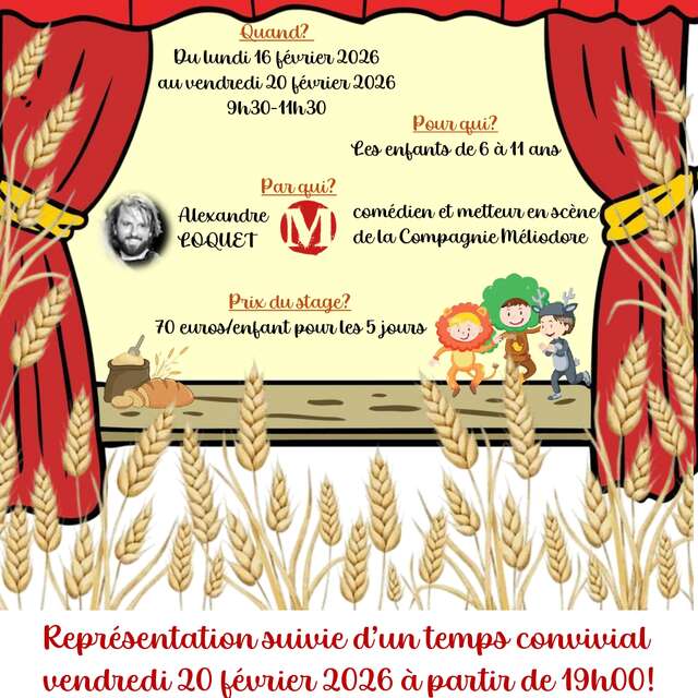 STAGE THÉÂTRE A LA FERME